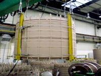 완료된 권선 목형에서 분리하여 해체 사진